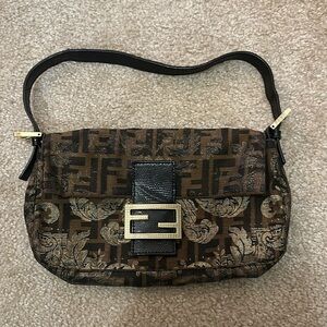 Authentic Fendi Floral Baguette